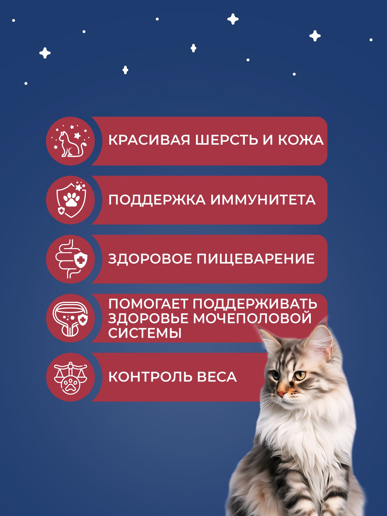 Cat`s Menu Sterilized 10 кг полнорационный сухой корм для кастрированных котов и стерилизованных кошек с индейкой — фото 1