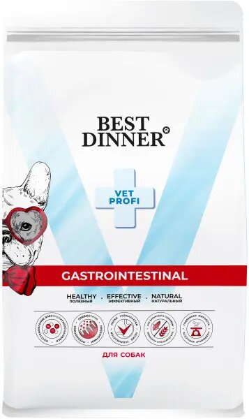 Best Dinner Vet Profi Gastro cухой корм взрослых собак всех пород при нарушениях пищеварения 2 кг