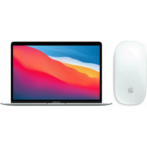 Ноутбук Apple MacBook Air 13 2020 M1 8256 GB SSD MGN63 space grey темно-серый Беспроводная мышь Apple Magic Mouse 3 белый 86990₽