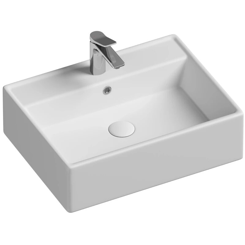 Раковина Ceramicanova Element CN6046 накладная, 59x45 см, белая