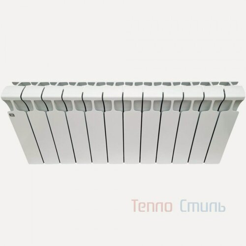 Изображение товара Биметаллический радиатор Rifar Monolit Ventil 300, 12 секций, нижнее подключение левое (MVL), цвет белый Ral 9016