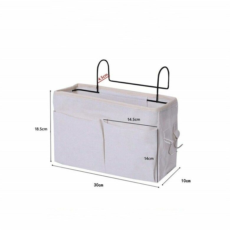 Органайзер Round UP для хранения брезент серый 30 см x 11 см x 19 см