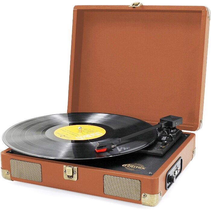 Виниловый проигрыватель Ritmix LP-100 коричневый