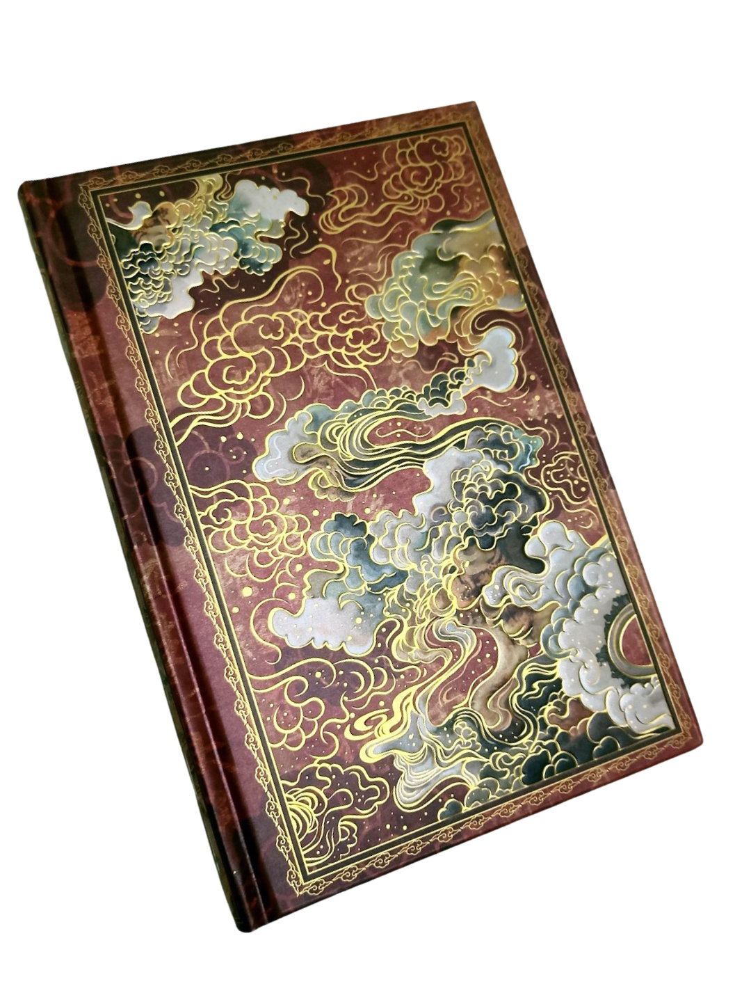 Необычный и яркий блокнот в твердом переплете с золотым обрезом, 21,5 х 14,5 см, для женщин и девушек.