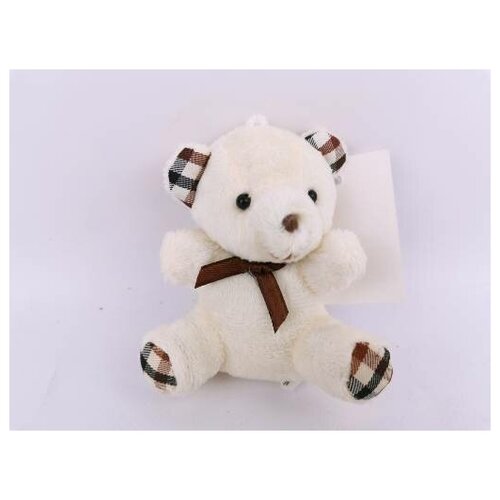 Мягкая игрушка медведь с бантом 9 см цена за 1 шт 99₽