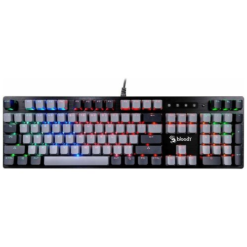 Клавиатура A4Tech Bloody B828N механическая черныйсерый USB for gamer LED 713200₽