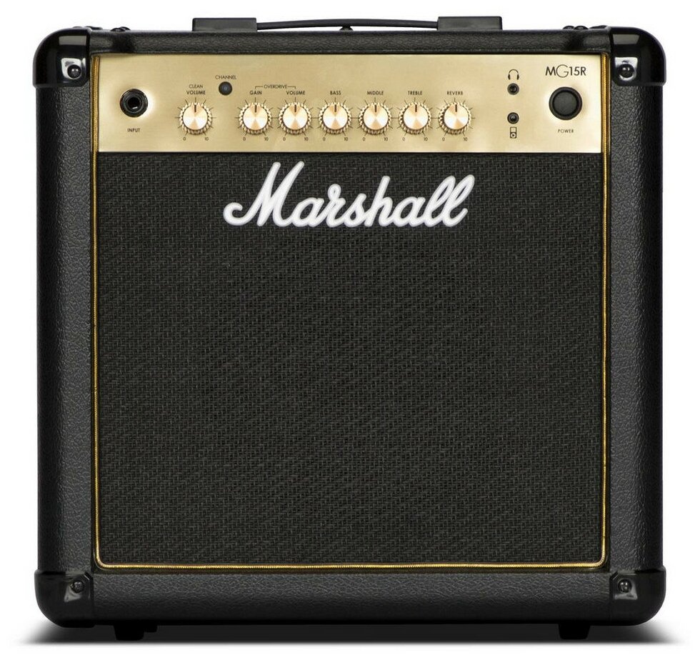 MARSHALL MG15GR комбо гитарный, 15Вт, 1х 8', пружинный ревербератор