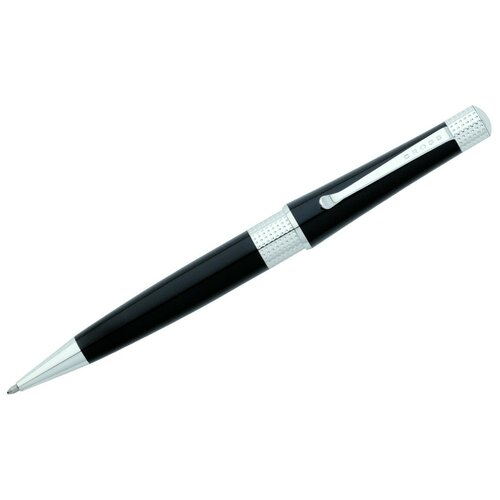 Ручка шариковая CROSS Beverly. Корпус-латунь, черный лак. Отделка и детали дизайна-хром. Цвет-черный. AT0492-4