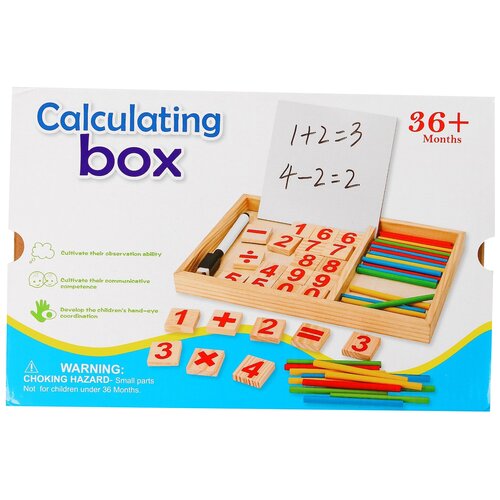 Счетный материал Лесная мастерская Calculating box 3141901, 65 шт., бежевый