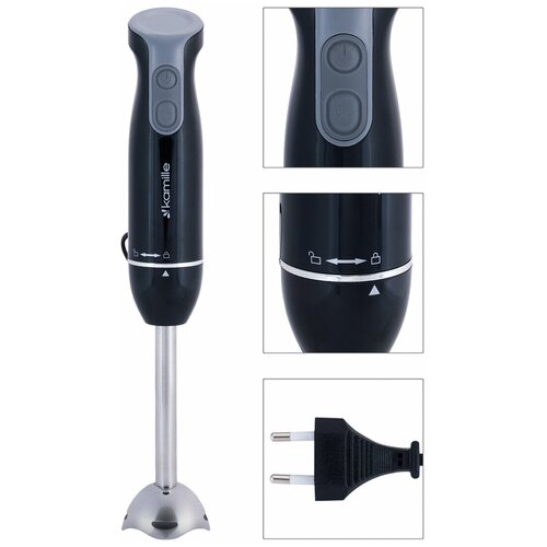 Блендер погружной ручной 38 см Kamille KM 6744 6744 черный 177000₽