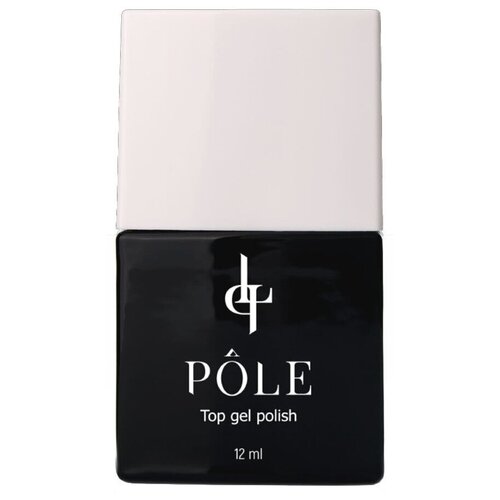 Pole Верхнее покрытие Top gel polish с липким слоем, прозрачный, 12 мл