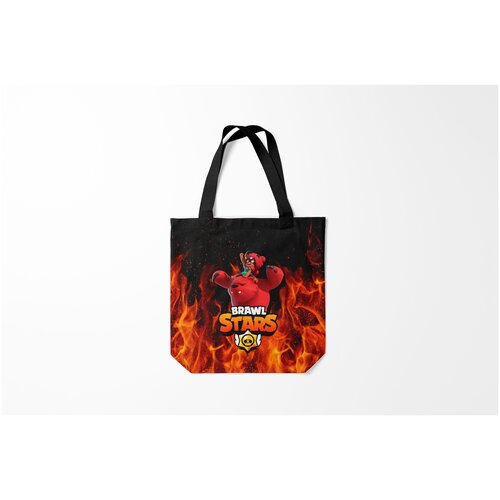 фото Сумка-шоппер / 40х40 см / геймерам / brawl stars nita burnettie