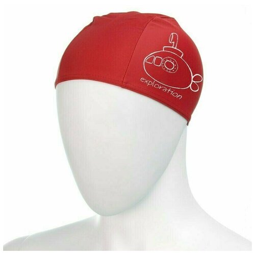 фото Шапочка для плавания детская fashy polyester kids printed cap , арт.3220-00-40, полиэстер, красный