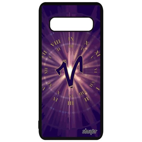 фото Необычный чехол на смартфон // galaxy s10 // "гороскоп овен" созвездие каллиграфия, utaupia, фиолетовый