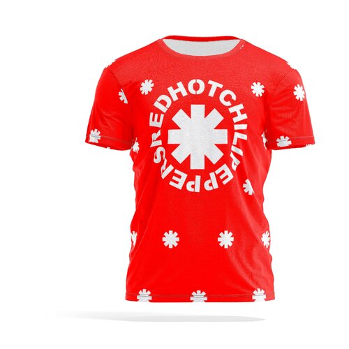 Футболка PANiN Brand, размер XXXL, красный, белый хлопковые футболки print bar red hot chili peppers рок символ на темном