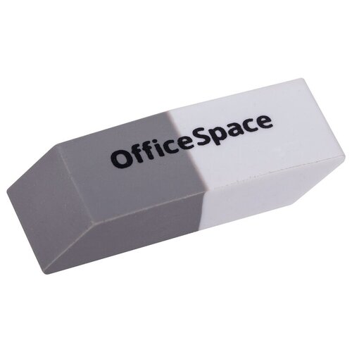 Ластик OfficeSpace скошенный 40 шт комбинированный, термопластичная резина, 41*14*8 мм