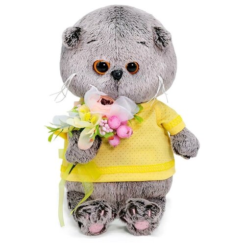 фото Мягкая игрушка budi basa кот басик baby с букетом из цветов и ягод 20 см bb-082 budi basa collection