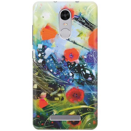 фото Re:pa накладка transparent для xiaomi redmi note 3 / note 3 pro с принтом "яркие цветы"