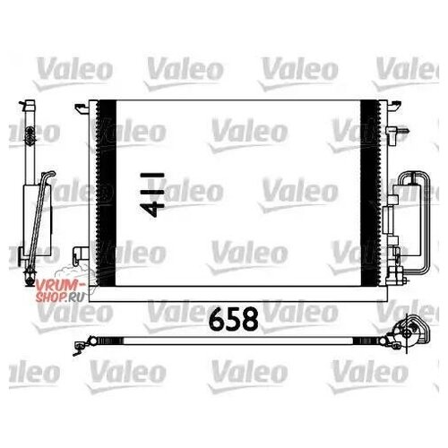 Радиатор кондиционера [658x411], VALEO, 817647