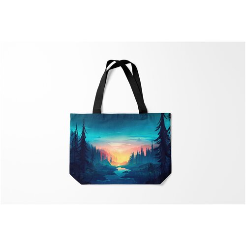 фото Сумка-шоппер / 46х35 см / популярные иллюстрации / природа burnettie