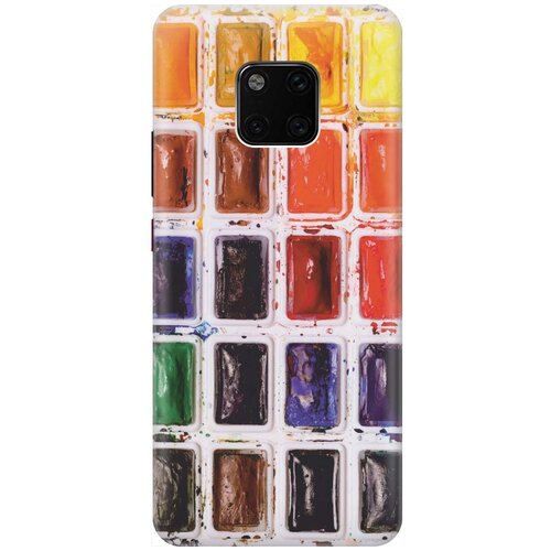 фото Gosso ультратонкий силиконовый чехол-накладка для huawei mate 20 pro с принтом "палитра красок"