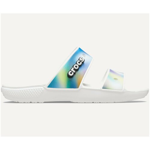 Сандалии Classic Crocs Solarized Sandal blanc/multi-rayures, M7W9 EU 39-40 25см