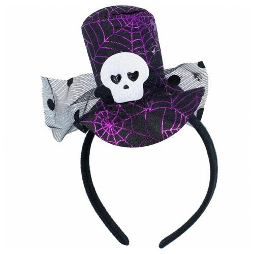 Ободок HWN Шляпка с черепом/G