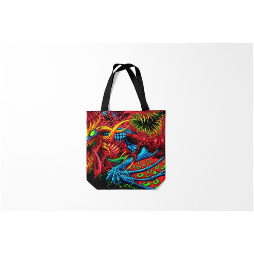 фото Сумка-шоппер / 40х40 см / геймерам / counter strike cs go hyper beast skin burnettie