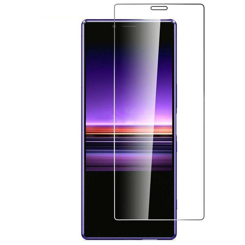 Защитное противоударное стекло MyPads на Sony Xperia 1 (J9110) /Sony Xperia XZ4 с олеофобным покрытием (только на плоскую поверхность экрана, не .