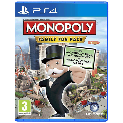 Monopoly (Монополия) Family Fun Pack Русская Версия (PS4) фигурка hasbro mr monopoly монополия брелок