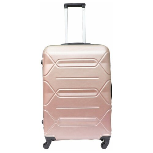 фото Чемодан, средний размер (м+) 78 л, съемные колеса, кодовый замок, 67x43x26, цвет - розовое золото bagmag