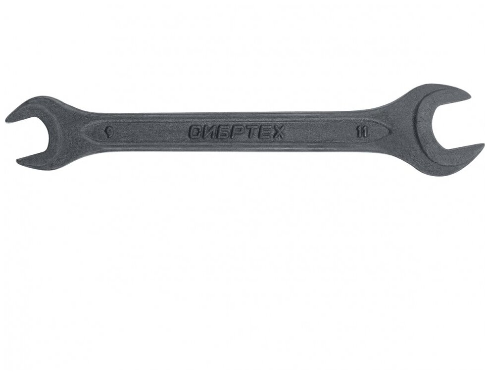 Ключ рожковый, 9 х 11 мм, CrV, фосфатированный Сибртех