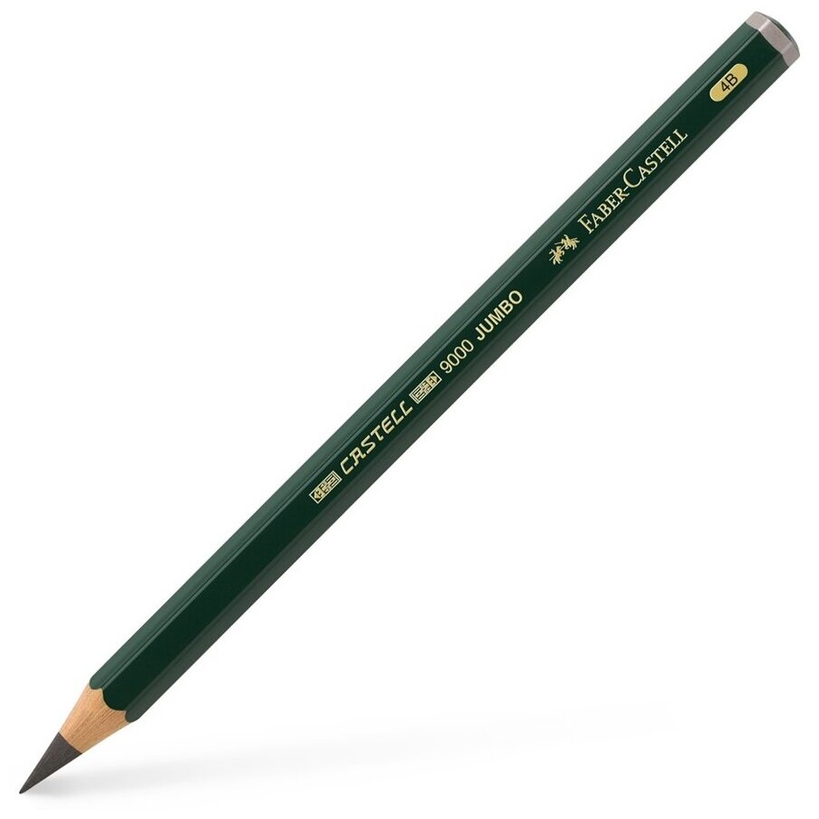 Карандаш чернографитный Faber-Castell CASTELL 9000 JUMBO 4B, утолщенный (Faber-Castell 119304)