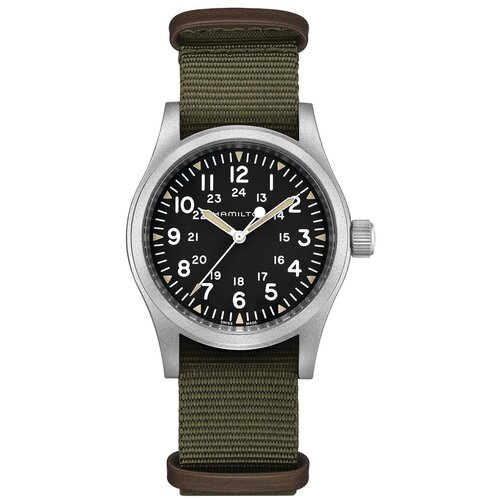 фото Наручные часы hamilton khaki field, черный