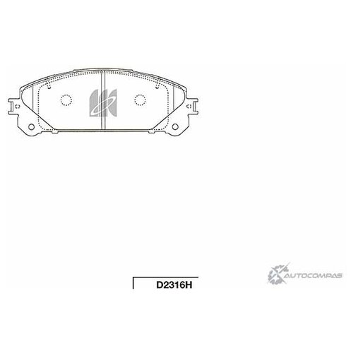 Колодки тормозные LEXUS RX 09 TOYOTA HIGHLANDER 07 передние KASHIYAMA D2316H