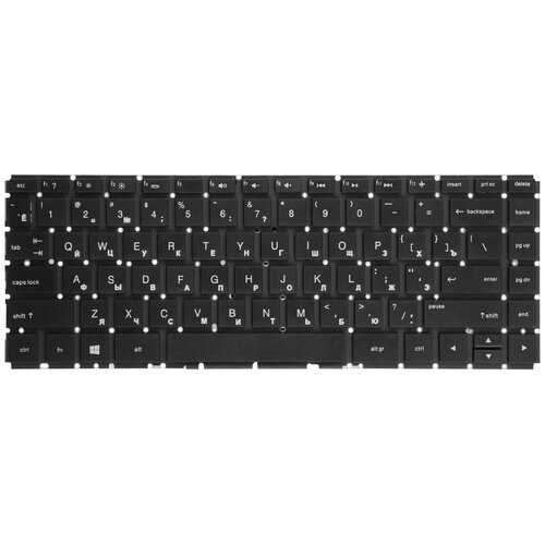 Клавиатура для ноутбука HP 14m-ba Series Плоский Enter Черная без рамки PN 924117-001 1253₽
