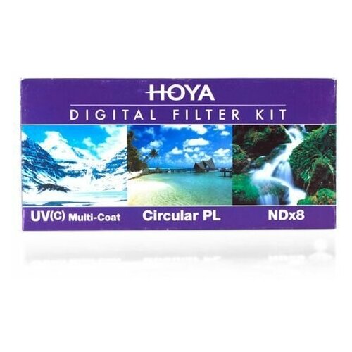 Набор из 3 фильтров Hoya (UV(C) HMC Multi, PL-CIR, NDX8) 77mm