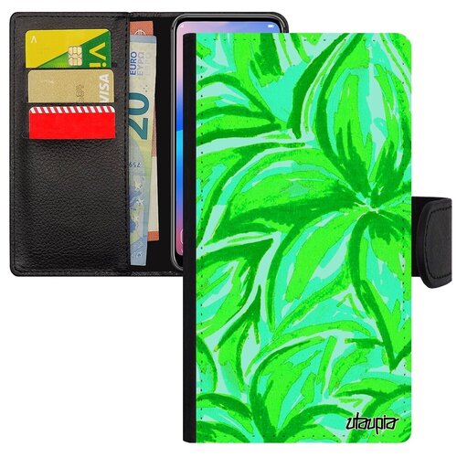 фото Защитный чехол-книжка на телефон // iphone x // "цветочный узор" флора стиль, utaupia, цветной