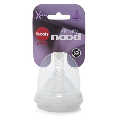 Соска Naturally Nood Nipple X-Cut 6мес+