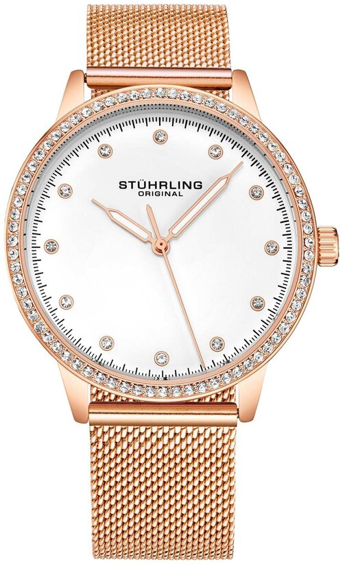 Наручные часы STUHRLING, золотой, белый