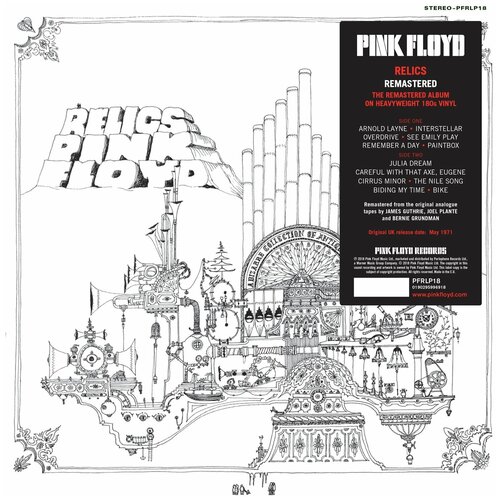 Виниловая пластинка Pink Floyd. Relics (LP) emi pink floyd relics coloured vinyl lp