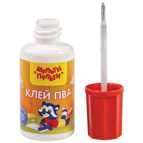 Клей ПВА Мульти-Пульти, 20г, с кисточкой (КЛ_28638)