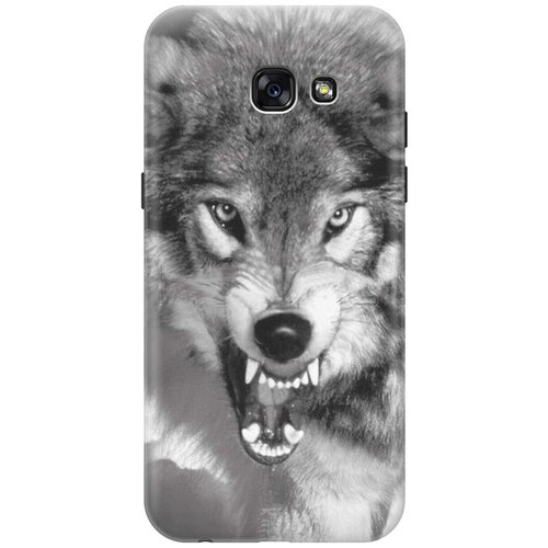 фото Gosso ультратонкий силиконовый чехол-накладка для samsung galaxy a5 (2017) с принтом "волчий оскал"