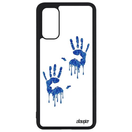 фото Противоударный чехол на мобильный // galaxy s20 // "отпечаток ладони" rasta след, utaupia, белый