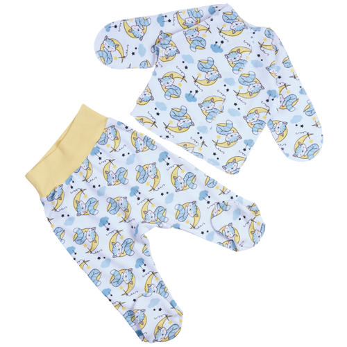 Комплект одежды для новорожденного распашонка и ползунки RevoKids