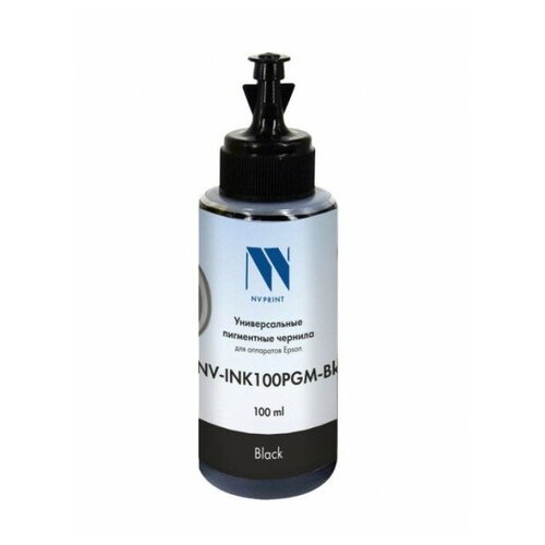 Чернила NV-INK100PGM Black универсальные пигментные