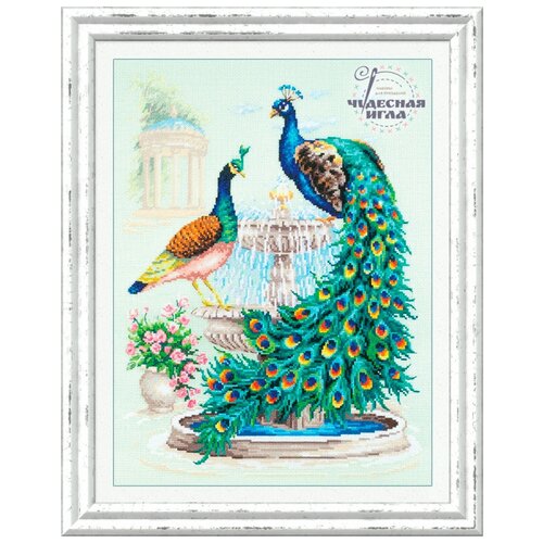 фото Набор для вышивания "чудесная игла" 130-001 "павлины" 30 х 40 см