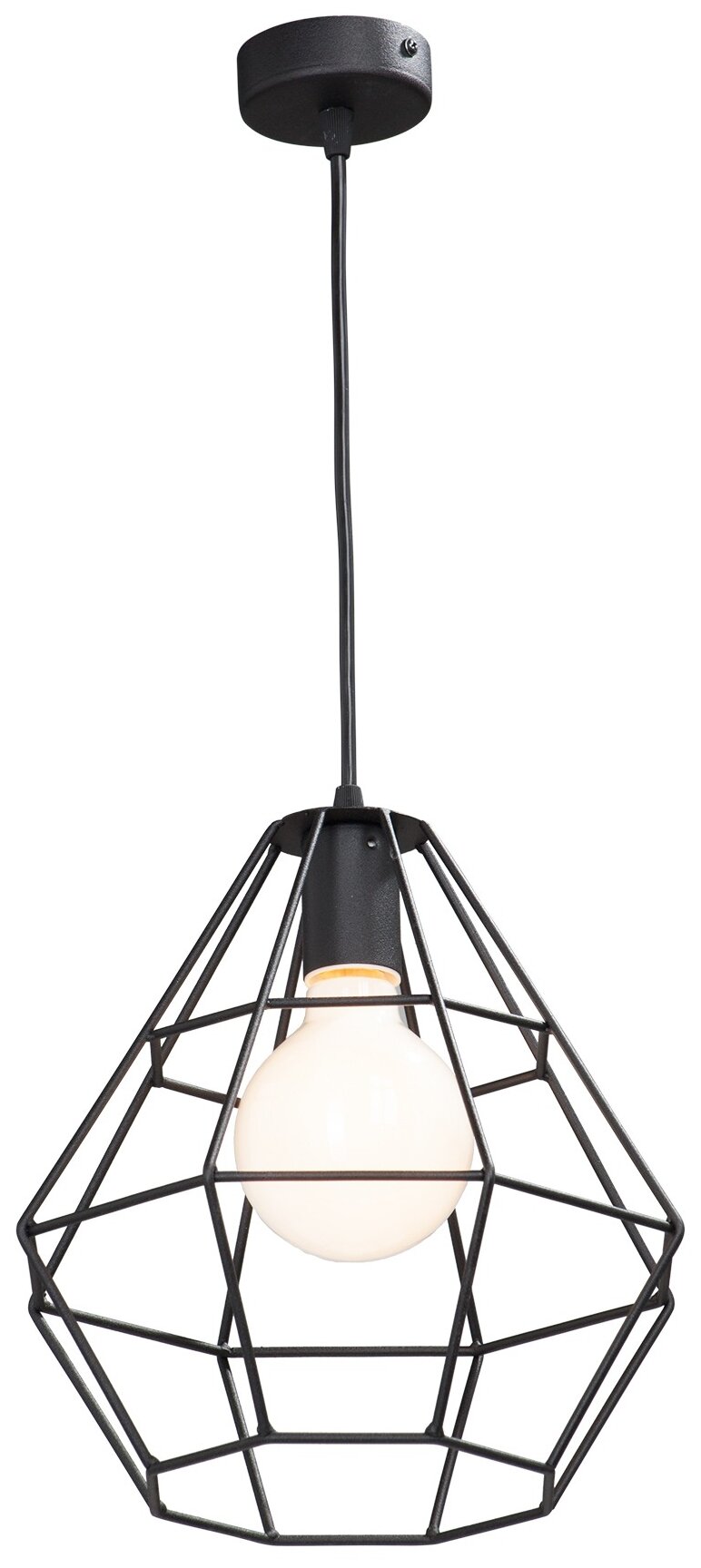 Потолочный светильник Vitaluce V4142/1S, E27, 60 Вт, кол-во ламп: 1 шт., цвет: черный - фотография № 1