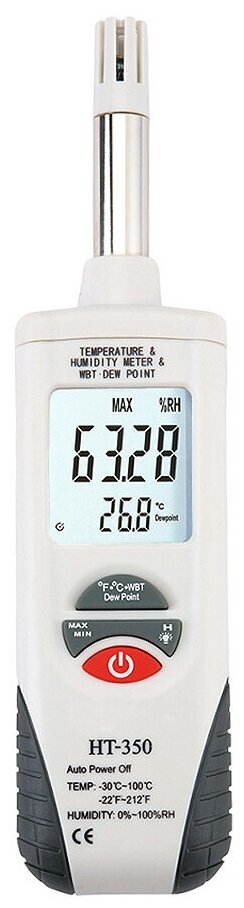 Цифровой измеритель температуры и влажности HT-350 - Temperature and Humidity meter - определение влажности помещения в подарочной упаковке