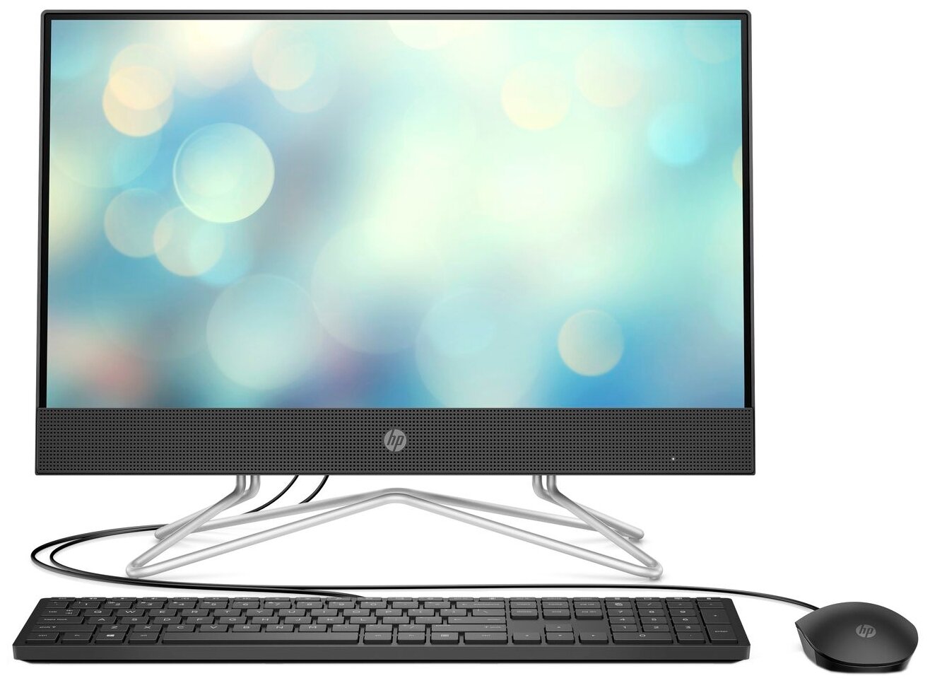 HP 22-df0094ur NT 21.5" FHD(1920x1080) AMD Athlon 3050U, 4GB DDR4 2400 (1x4GB), SSD 256Gb, AMD Integrated Graphics, noDVD, kbd&mouse wired, HD Webcam, Jet Black, FreeDOS, 1Y Wty